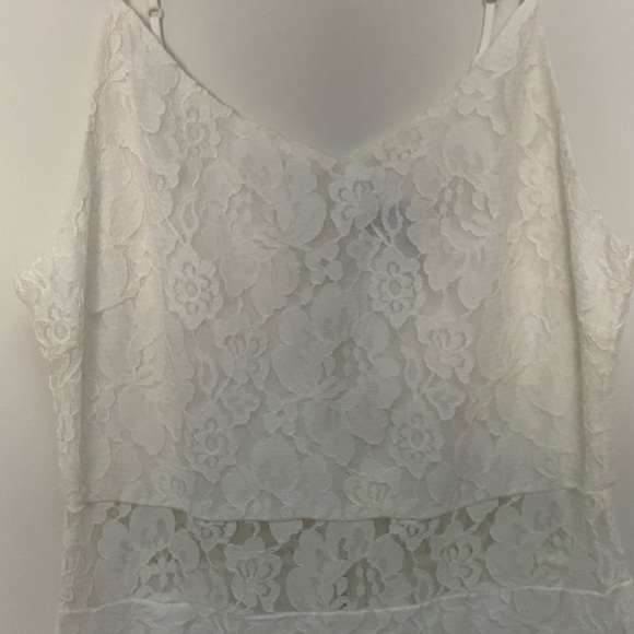 NWOT Aqua for Bloomingdales white lace bodycon S - Picture 3 of 5
